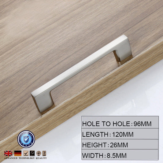 Brushed Nickel Kitchen Door Cabinet Drawer Handle Pulls 96MM | Auzzi Store