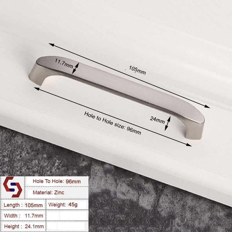 Brushed ZINC Kitchen Door Cabinet Drawer Handle Pulls 96MM | Auzzi Store