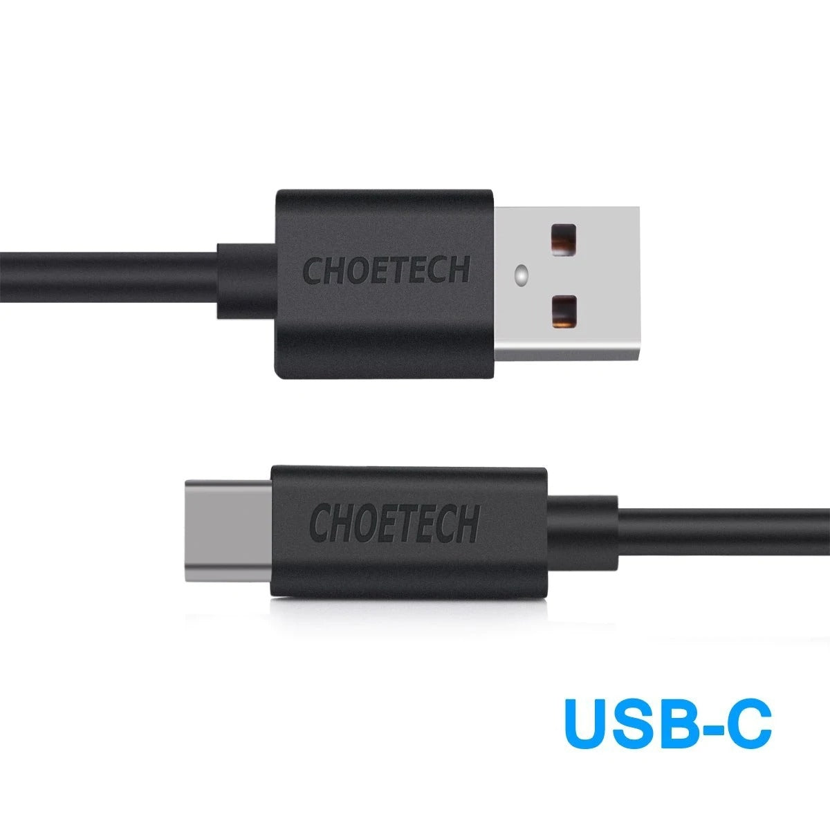 CHOETECH AC0004 USB-A to USB-C Charge & Sync Cable 3M Black | Auzzi Store