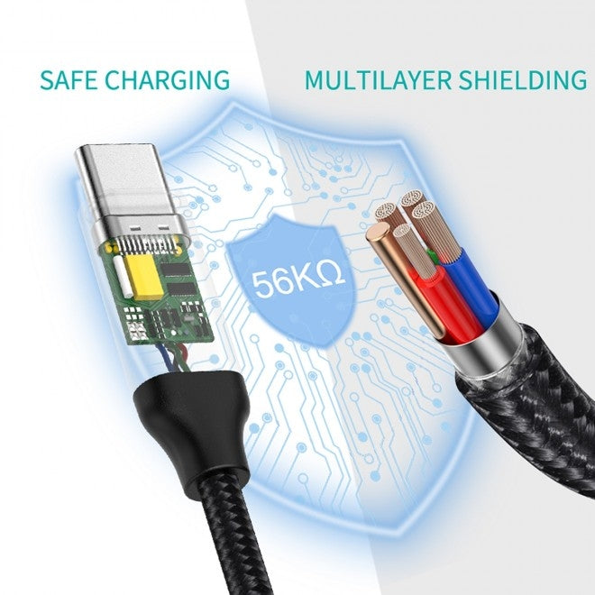 CHOETECH AC0007-102GY USB 3.0 Type-A to Type-C Cable 2M | Auzzi Store