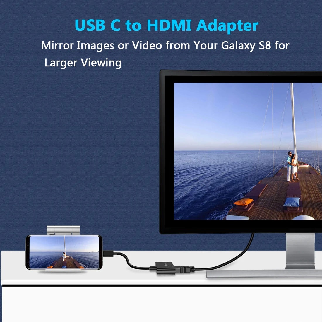 CHOETECH HUB-M03 USB-C To HDMI Adapter(4K@60hz) with 60W PD Charging Port | Auzzi Store