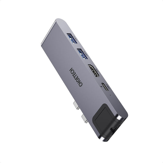 CHOETECH HUB-M24 7-in-2 MacBook Pro/Air USB Adapter USB-C Hub | Auzzi Store