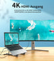 CHOETECH HUB-M48 7-in-1 Hub + Foldable Laptop stand USB-C to HDMI 4K/USB-A/TF&SD/USB-C with PD Charging | Auzzi Store