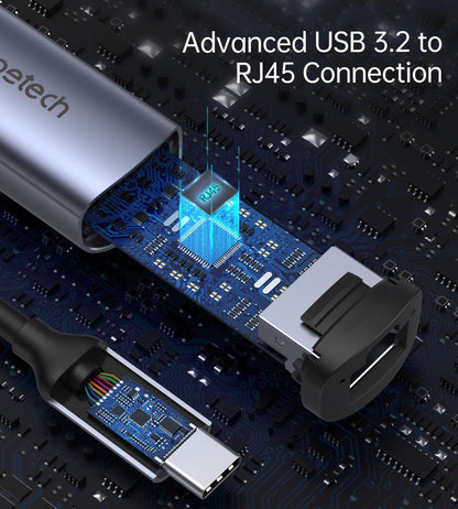 CHOETECH HUB-R02 USB-C to Gigabit Ethernet Adapter | Auzzi Store