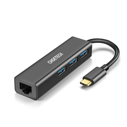CHOETECH HUB-U02 USB-C To Ethernet Hub | Auzzi Store