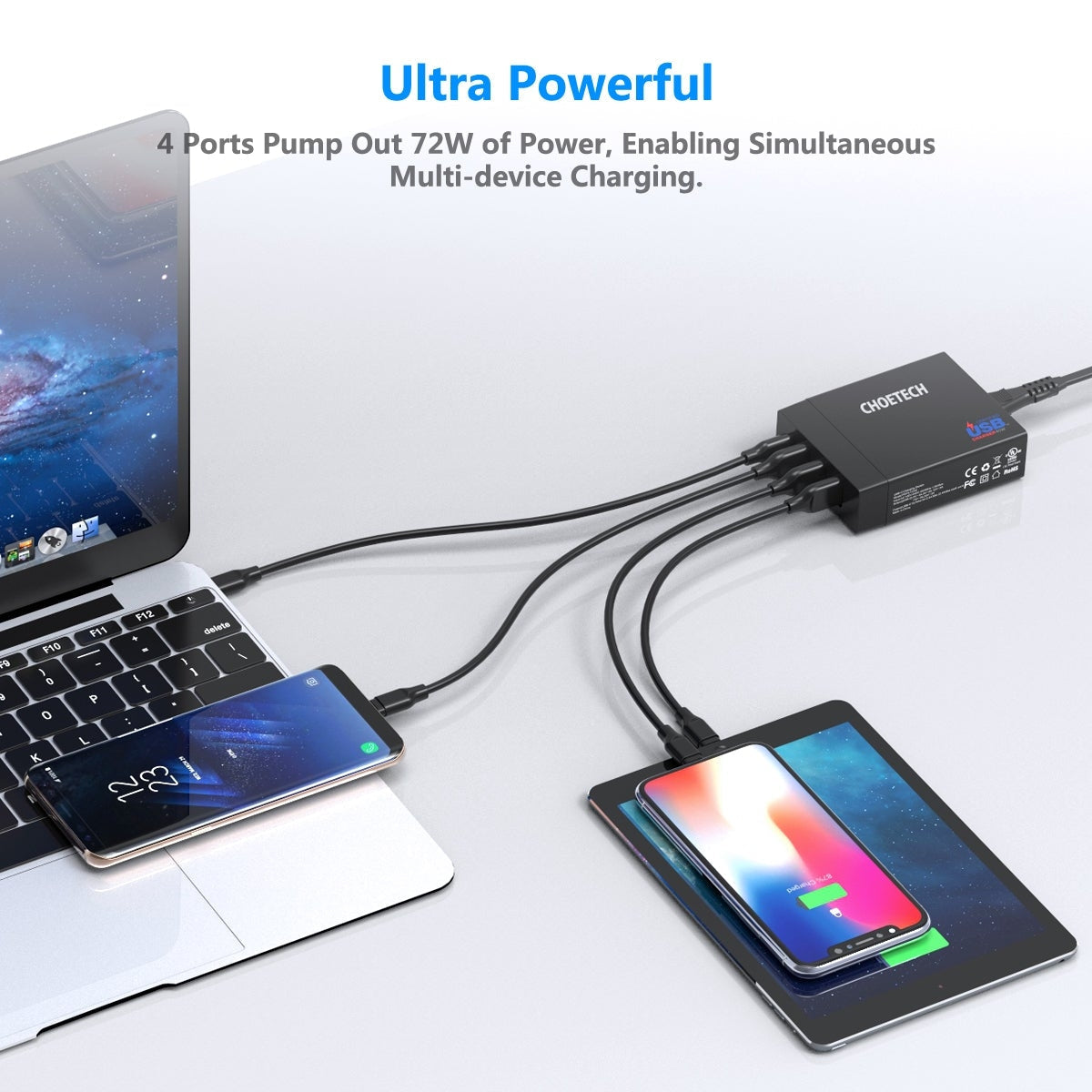 CHOETECH PD72 Power Delivery Charger | Auzzi Store