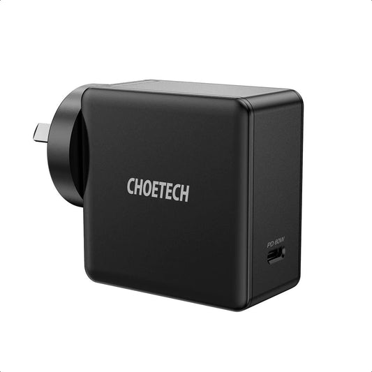 CHOETECH Q4004 60W PD 3.0 Type-C Fast Charging Foldable Adapter USB-C Charger | Auzzi Store