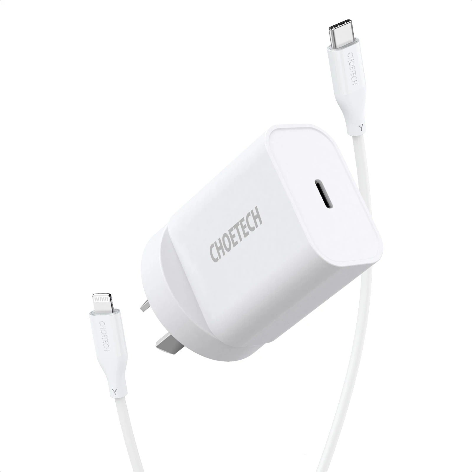 CHOETECH Q5004CL PD20W USB-C iPhone Fast Charger with MFi Certified USB-C Cable | Auzzi Store