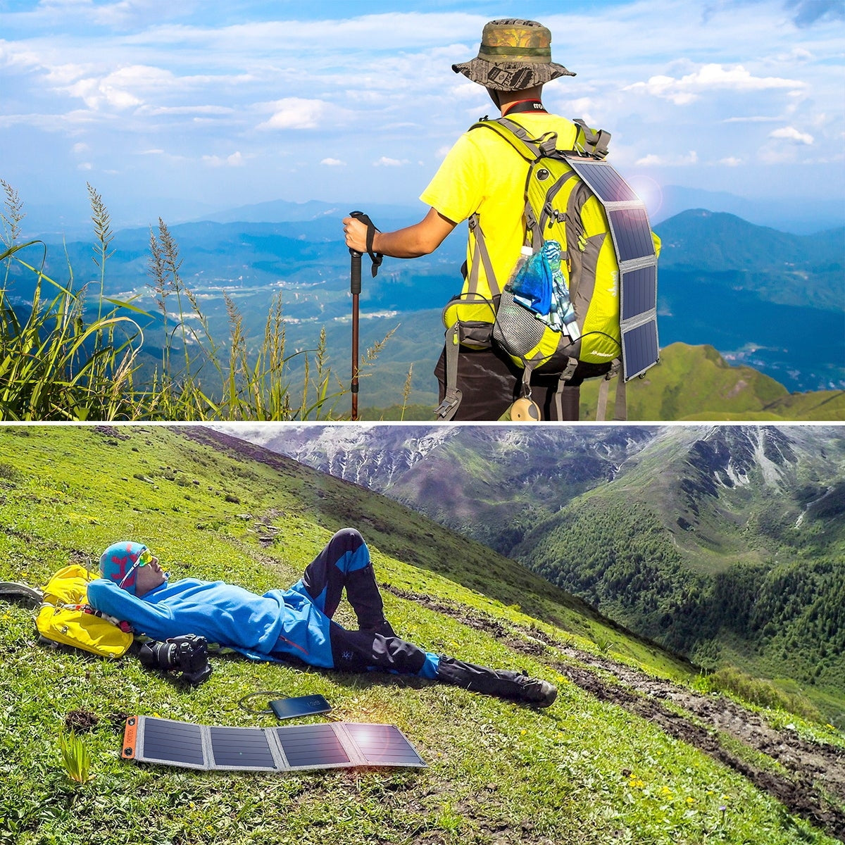 CHOETECH SC004 14W USB Foldable Solar Powered Charger | Auzzi Store
