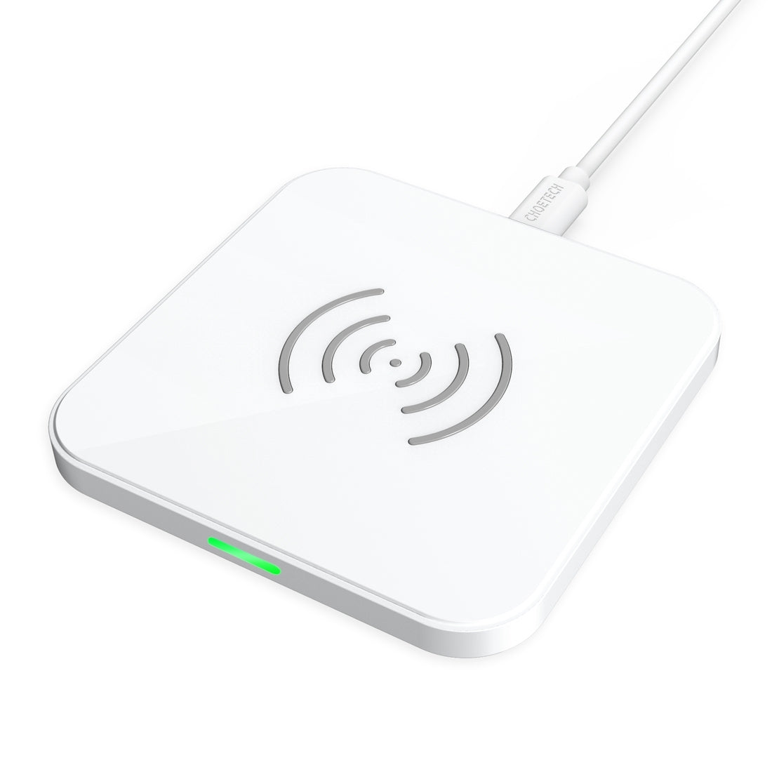 CHOETECH T511-S Qi Certified 10W/7.5W Fast Wireless Charger Pad (White) | Auzzi Store