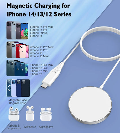 CHOETECH T518-F 15W Removable Wireless Magnetic Charger for iPhone12/13/14 | Auzzi Store