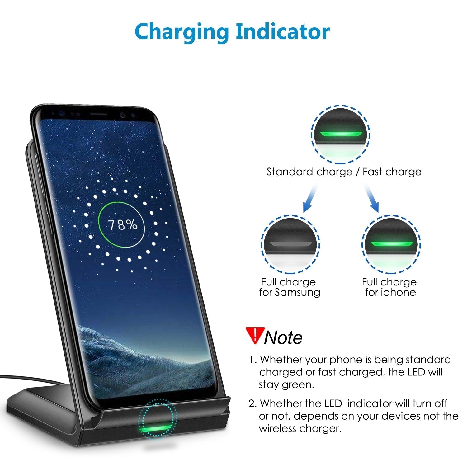 CHOETECH T524S 10W/7.5W Fast Wireless Charging Stand | Auzzi Store