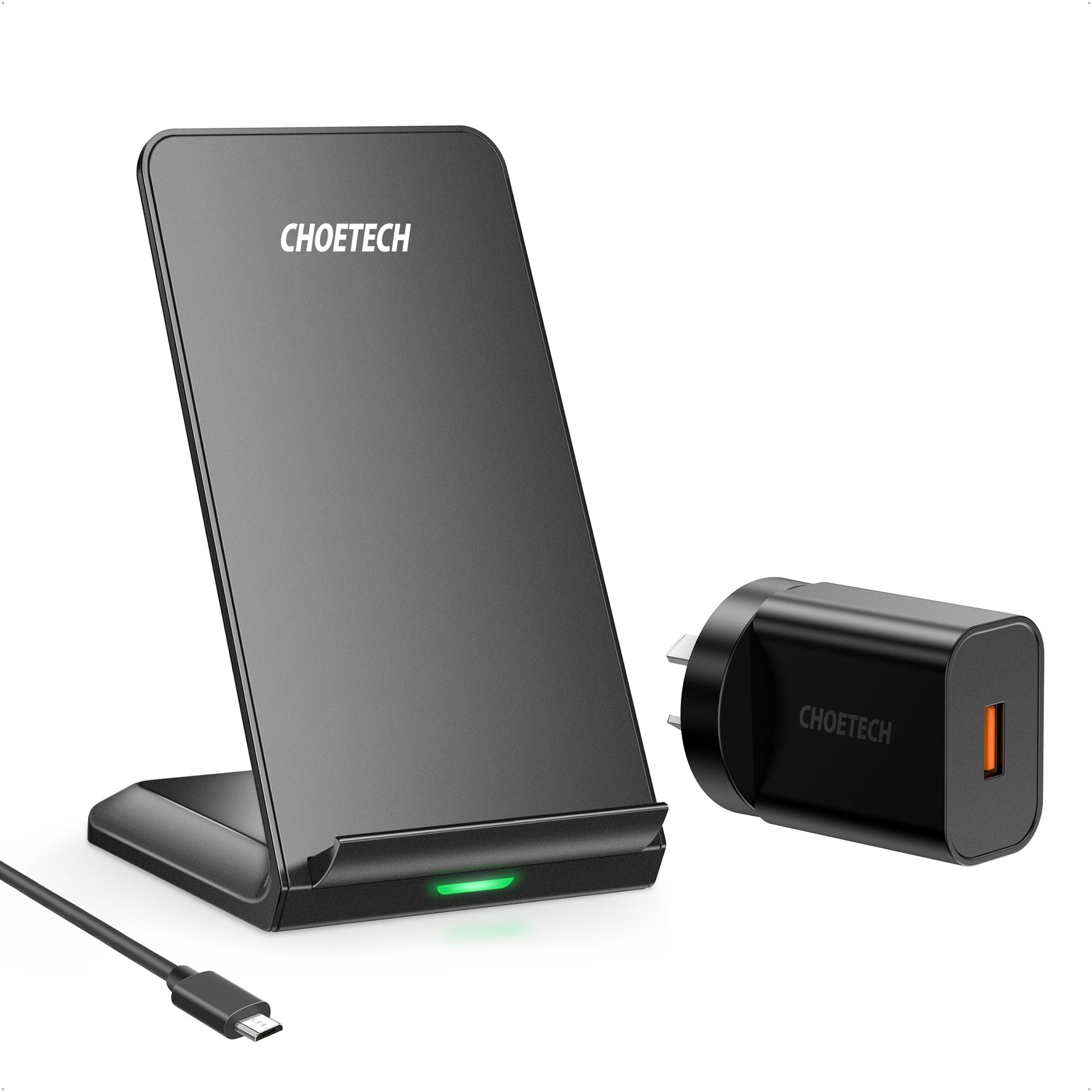 CHOETECH T524S 10W/7.5W Fast Wireless Charging Stand with AC Adapter | Auzzi Store