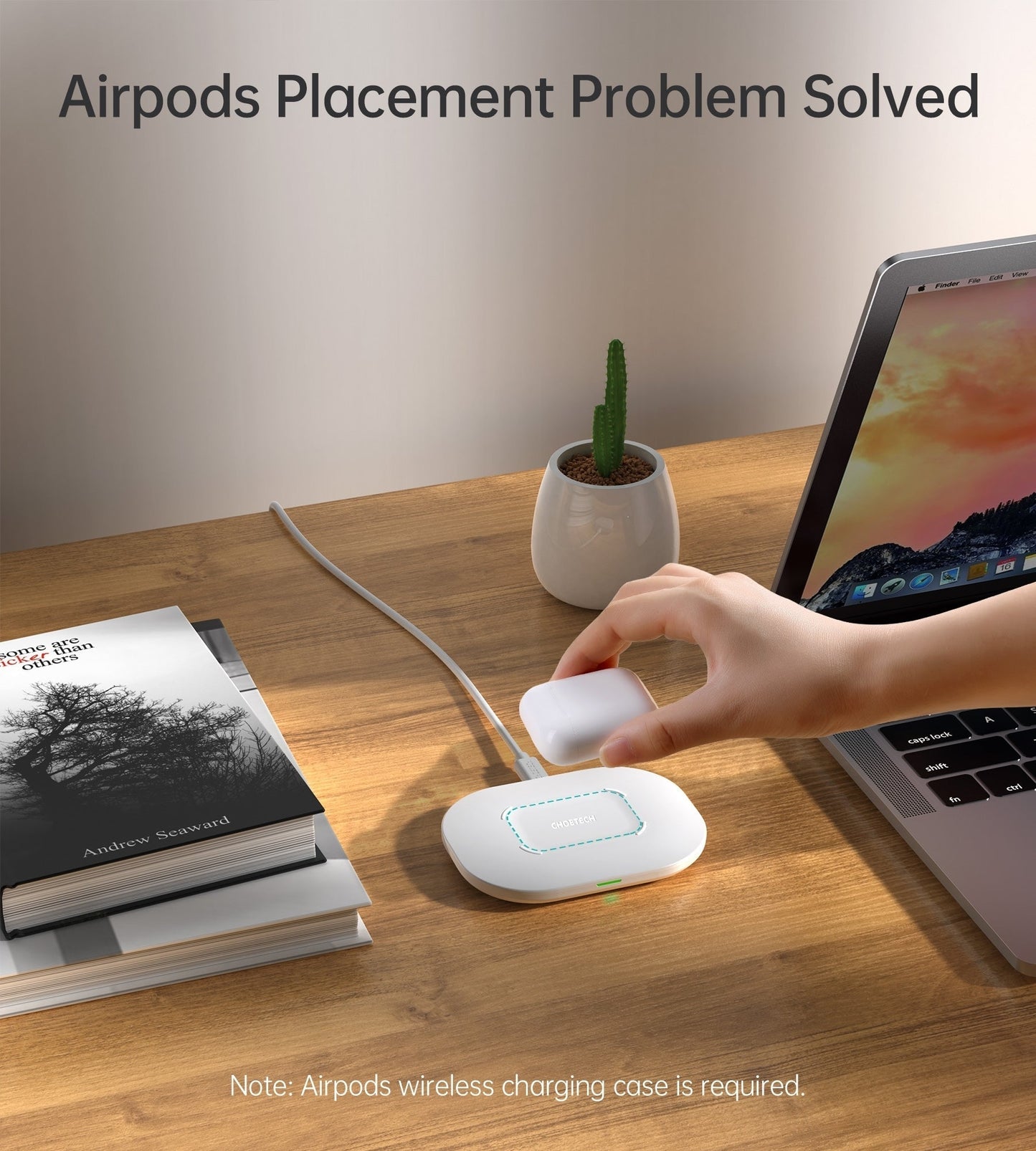 CHOETECH T550-F Airpods/Phone Wireless Fast Charging Pad | Auzzi Store