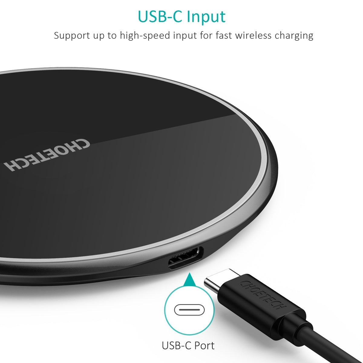 CHOETECH T559-F 15W Wireless Charging Pad with AC Adapter | Auzzi Store