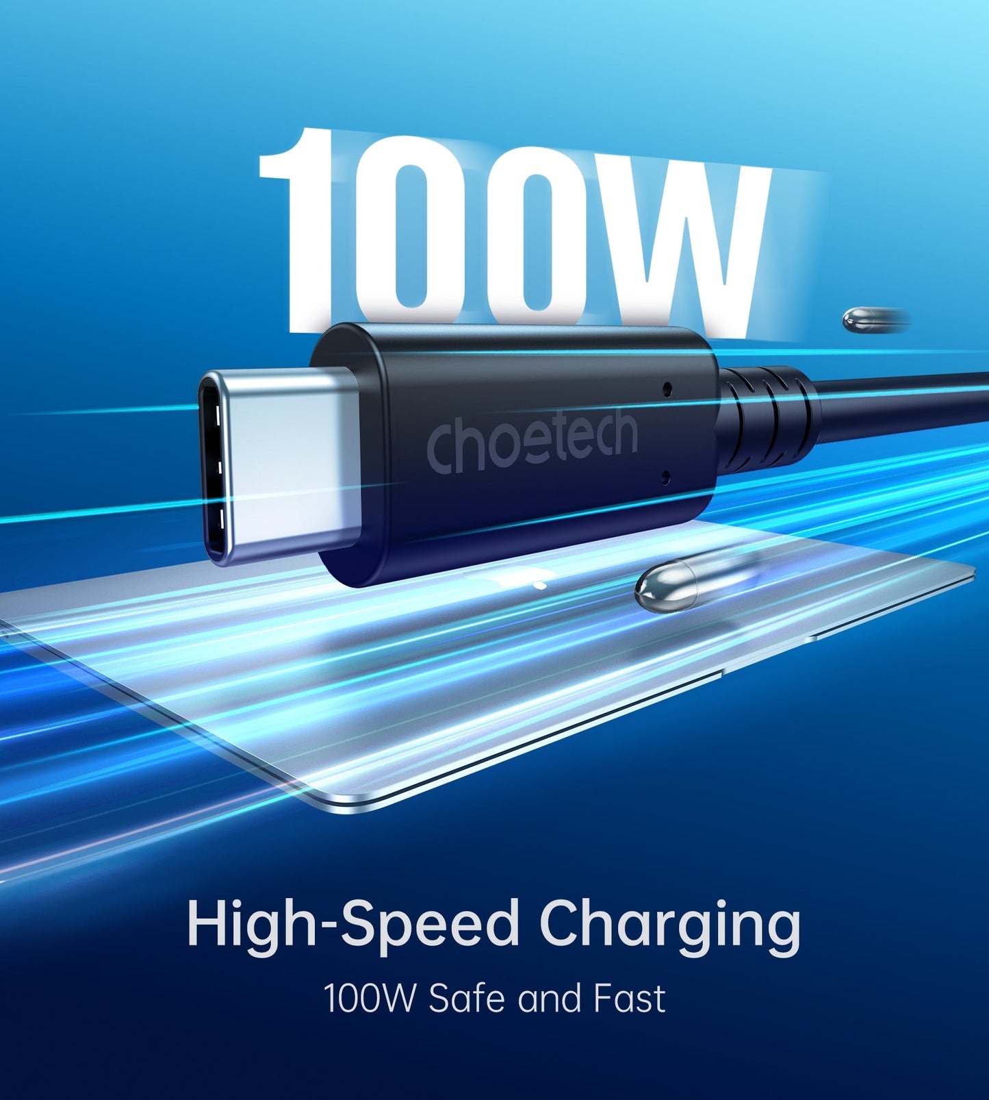 CHOETECH XCC-1028 USB-C To USB-C 100W USB 4.0 Gen 3 Cable 0.8M | Auzzi Store