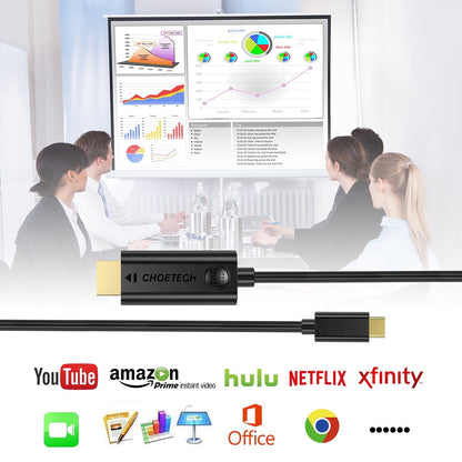 CHOETECH XCH-0030 USB-C To HDMI Cable 3M | Auzzi Store