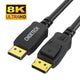 CHOETECH XDD01 DP to DP Cable 2M 8K 60Hz | Auzzi Store