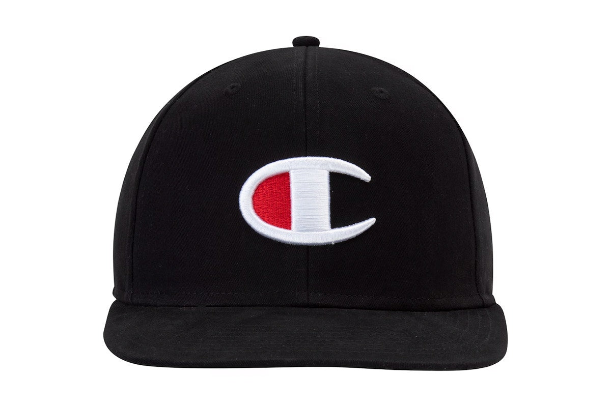 Champion BB Big C Snapback Hat (Black, One Size)