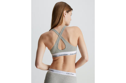 Calvin Klein Women's Modern Cotton Bralette (Grey, Size 32B)