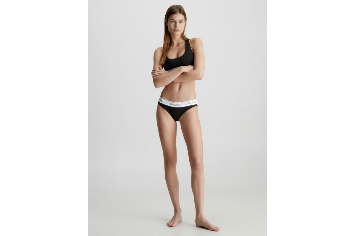 Calvin Klein Women's Modern Cotton Bikini (Black, Size L)