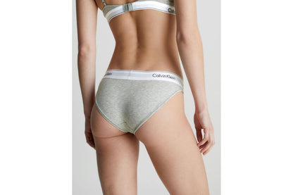 Calvin Klein Women's Modern Cotton Bikini (Grey Heather, Size XS)