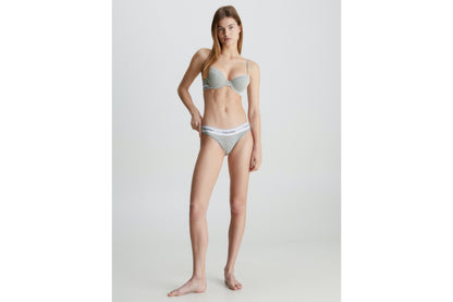 Calvin Klein Women's Modern Cotton Bikini (Grey Heather, Size XS)