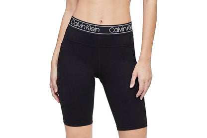 Calvin Klein Women's Performance Logo Bike Short - Black; Size M