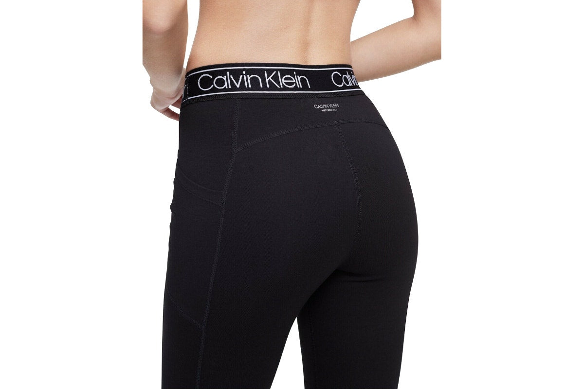 Calvin Klein Women's Performance Logo Bike Short - Black; Size M