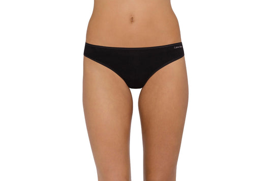 Calvin Klein Women's Form Thong (Black, Size XS)