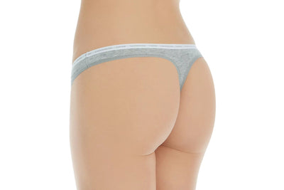 Calvin Klein Women's Body Cotton Thong - Grey