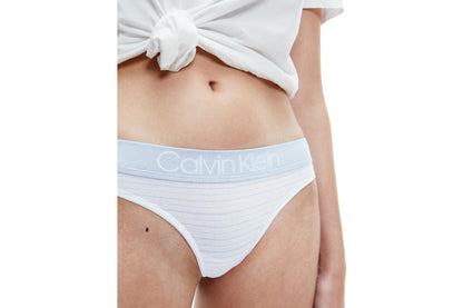 Calvin Klein Women's CK One Body Cotton Thong (White, Size XS)