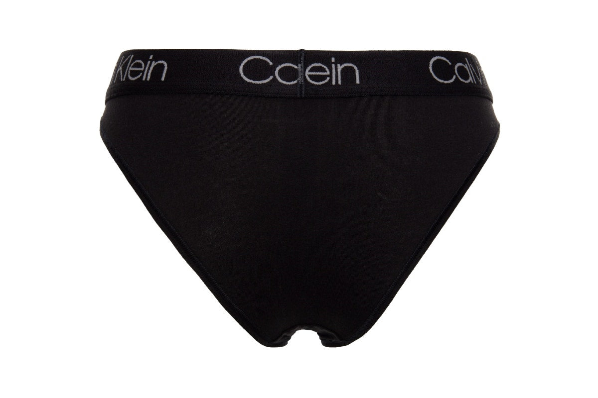 Calvin Klein Women's Body Cotton High Leg Tanga Bikini (Black, Size XS)