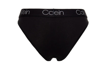 Calvin Klein Women's Body Cotton High Leg Tanga Bikini (Black, Size XS)