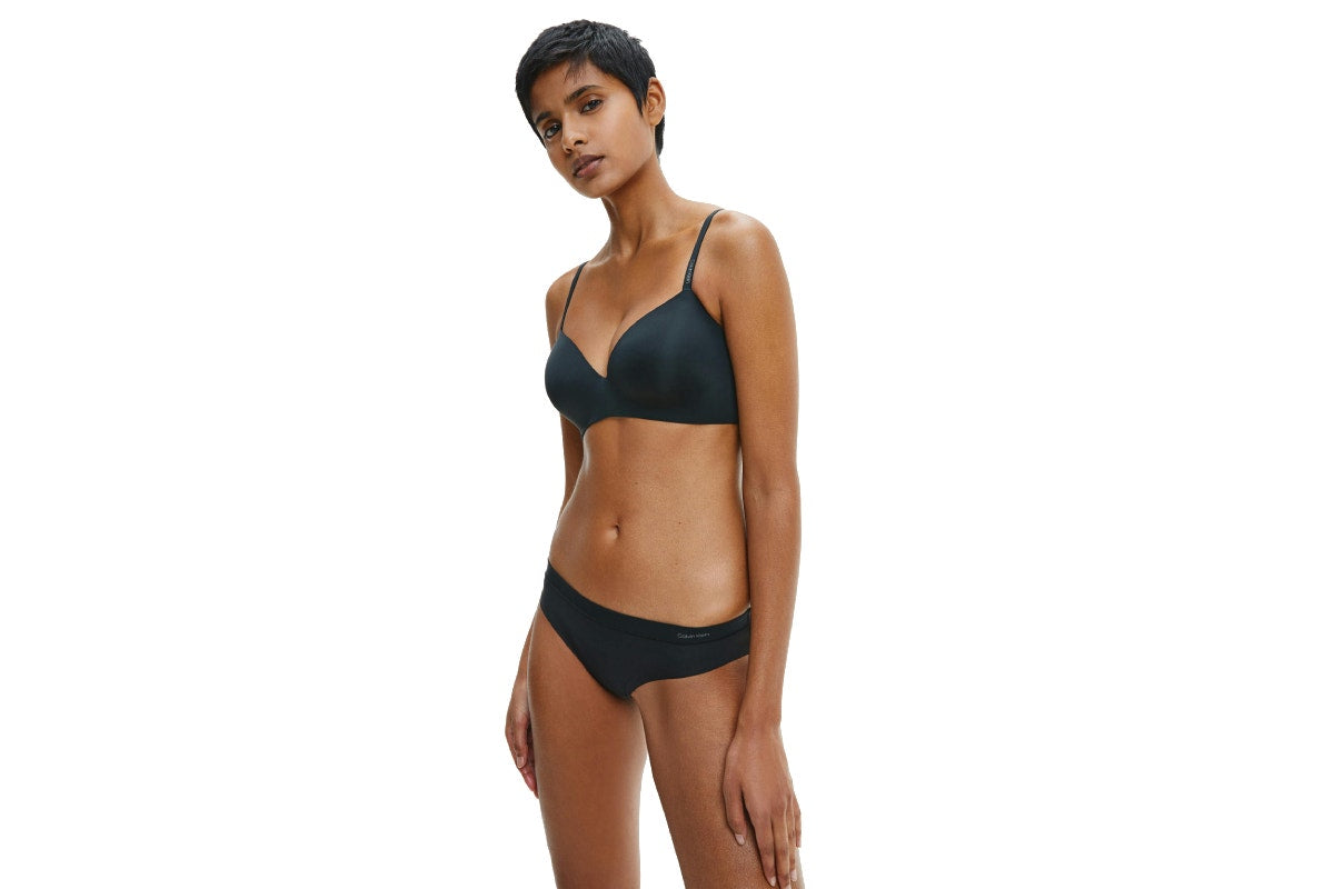 Calvin Klein Women's Form Lightly Lined Demi Bra (Black, Size 34C)