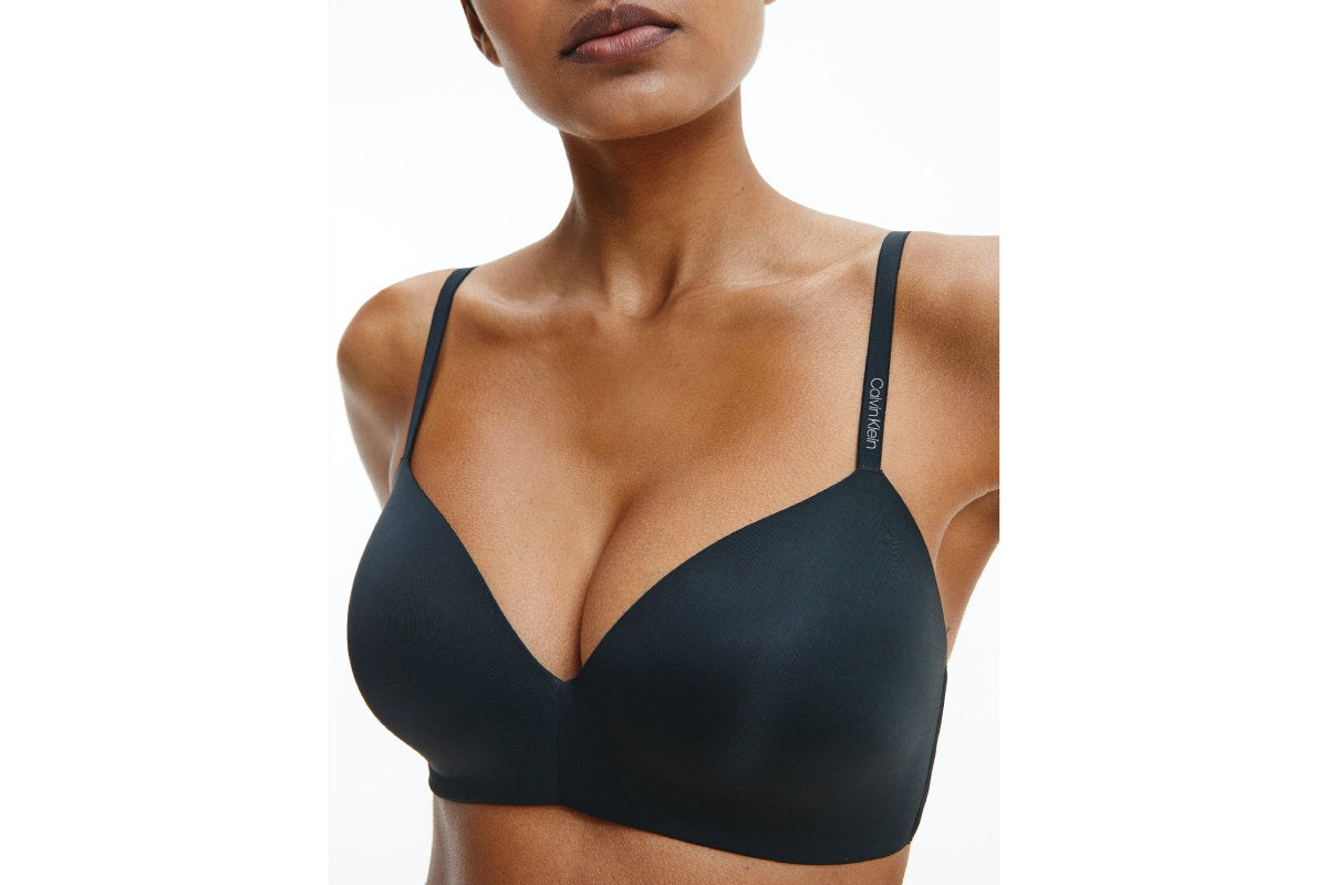 Calvin Klein Women's Form Lightly Lined Demi Bra (Black, Size 34C)