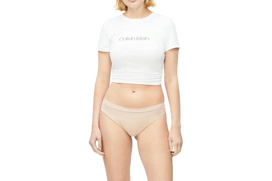 Calvin Klein Women's Perfectly Fit Flex Bikini (Beige, Size XS)
