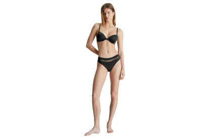Calvin Klein Women's Perfectly Fit Flex Lightly Lined Demi Bra (Black, Size 36DD)