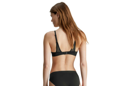 Calvin Klein Women's Perfectly Fit Flex Lightly Lined Demi Bra (Black, Size 36DD)