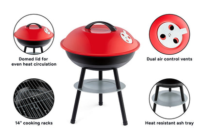 Cookmaster Portable Charcoal Grill BBQ