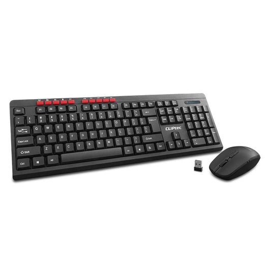 CLiPtec ESSENTIAL AIR WIRELESS MULTIMEDIA KEYBOARD AND MOUSE COMBO SET | Auzzi Store
