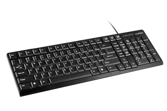 CLiPtec KLASSIC USB STANDARD KEYBOARD (SPILL-RESISTANT DESIGN) - Black | Auzzi Store