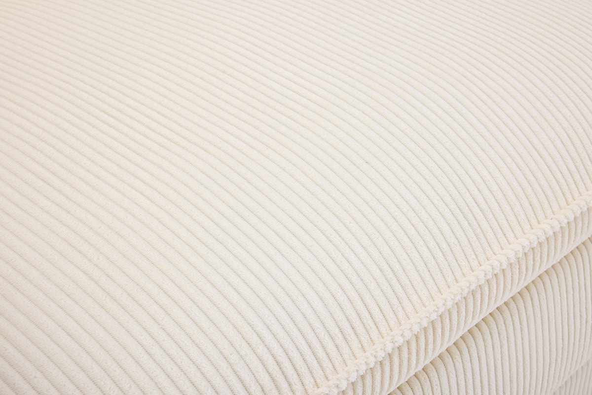 Airluxe Haines 4 Seater Modular Sofa & Ottoman Set (Cream)