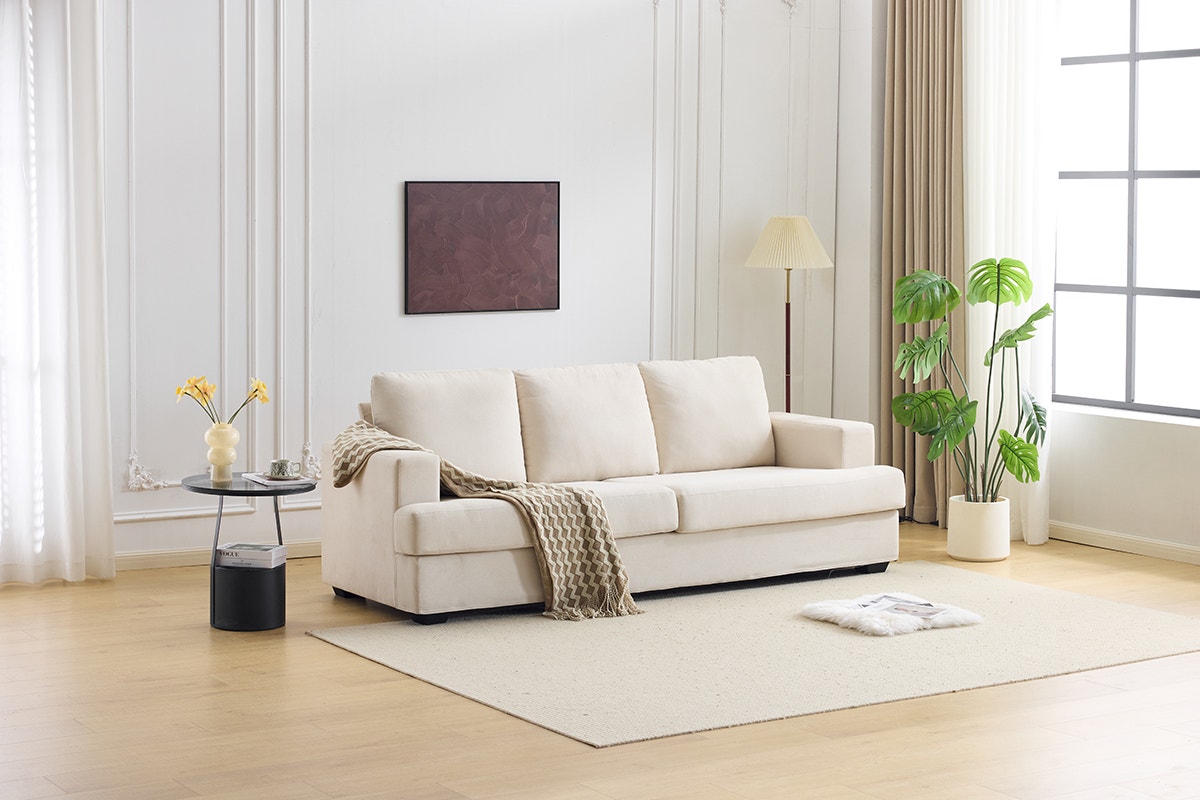 Airluxe Olivia 3 Seater Sofa (Cream)