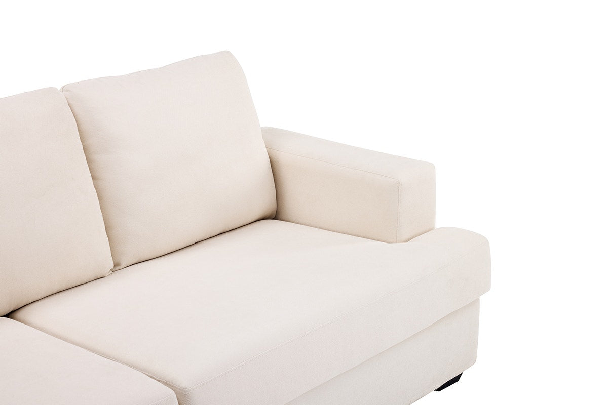 Airluxe Olivia 3 Seater Sofa (Cream)