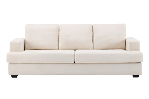 Airluxe Olivia 3 Seater Sofa (Cream) - Auzzistore