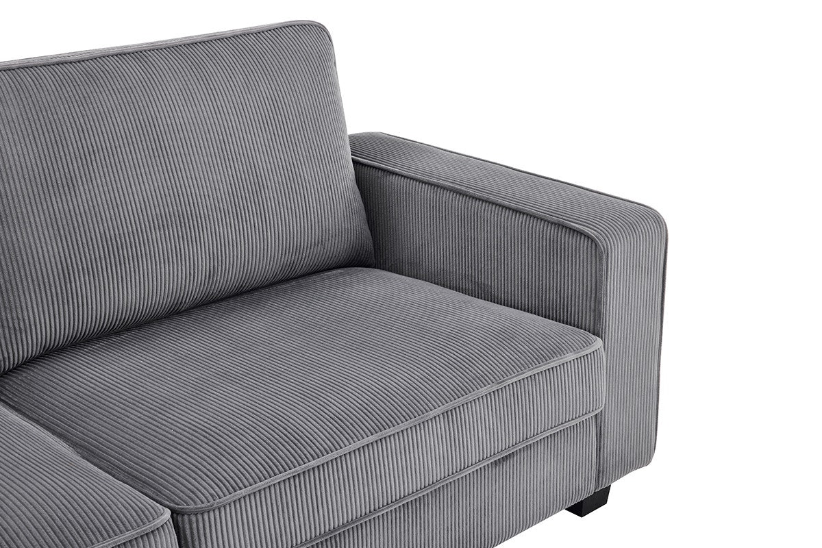Airluxe Emma 3 Seater Sofa (Dark Grey)