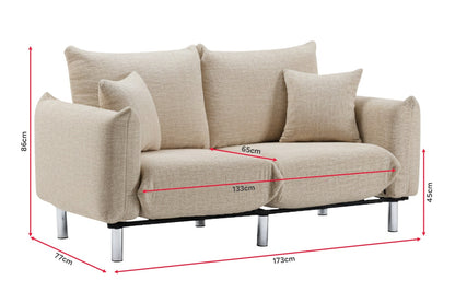 Airluxe Ava 2 Seater Sofa (Sand)