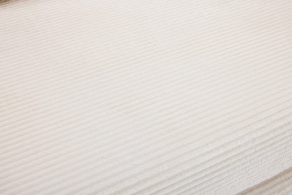 Airluxe Mia 3 Seater Corduroy Compressed Sofa Bed (Cream)