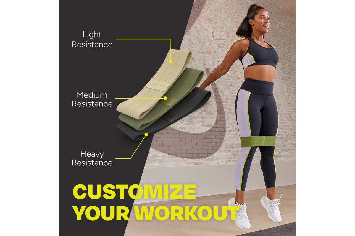 Cerntr Fabric Resistance Bands (3 Pack)